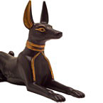 Anubis Egyptian Dog Figurine Statue God Deity Small