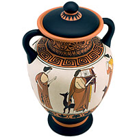 eSalesUSA Ancient Greek Vase Pottery Decorative Ceramic AmphoraGREEKVASE1213
