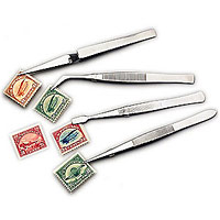 eSalesUSA 4 Tweezers Philately Stamps Collector Hobby Tools BeadTWEEZERSSTAMPS01