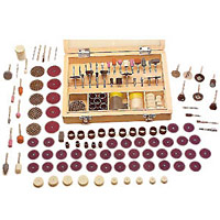 eSalesUSA 100 piece Rotary Bits for Dremel Tool Wooden Box CraftSO100WDREMELBITS